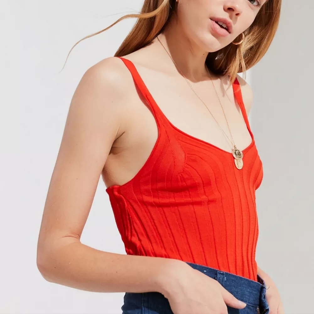 Urban Outfitters Poppy Ribbed Tank Size Small